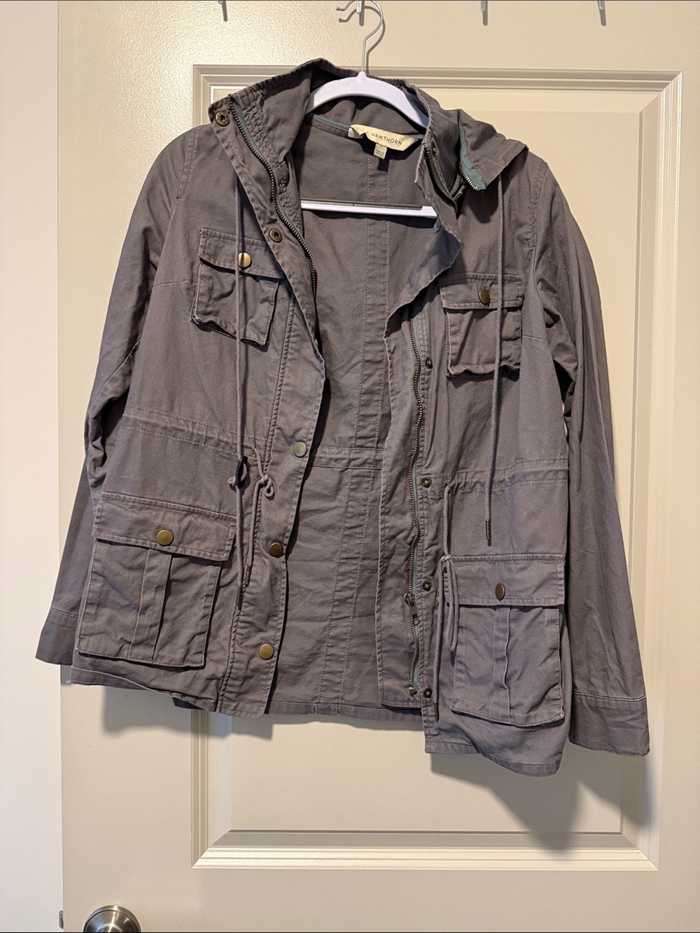 41 Hawthorn Gray Utility Jacket with Hood